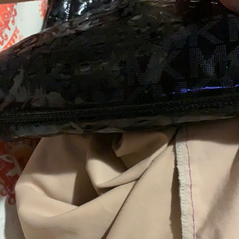 Michael Kors Jet Set Black Shiny logo tote EUC